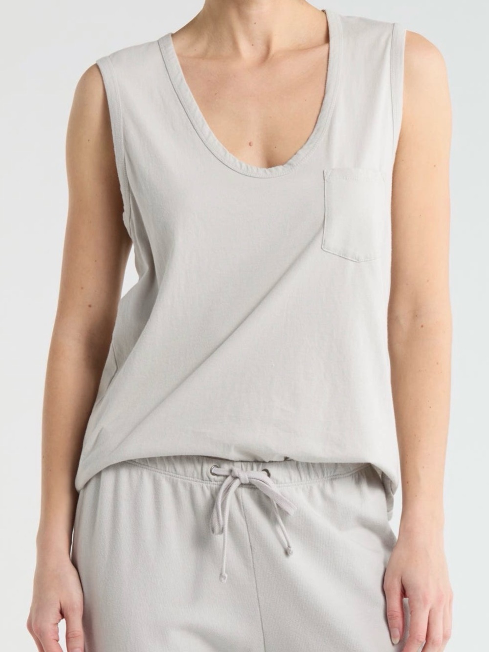 NWOT James Perse Cotton Pocket Tank Top NWOT Size 2